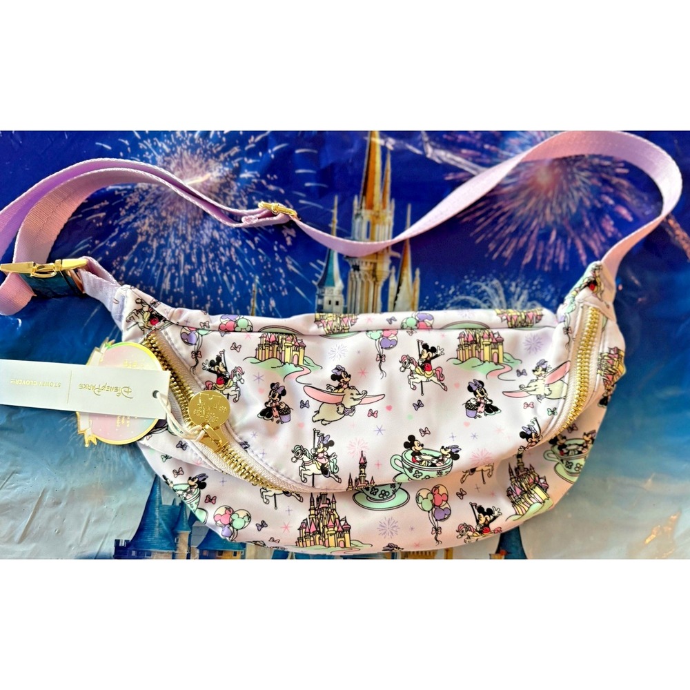 Disney Parks 2026 Stoney Clover Magic Kingdom Icons Cross Body Jumbo Bag Pouch